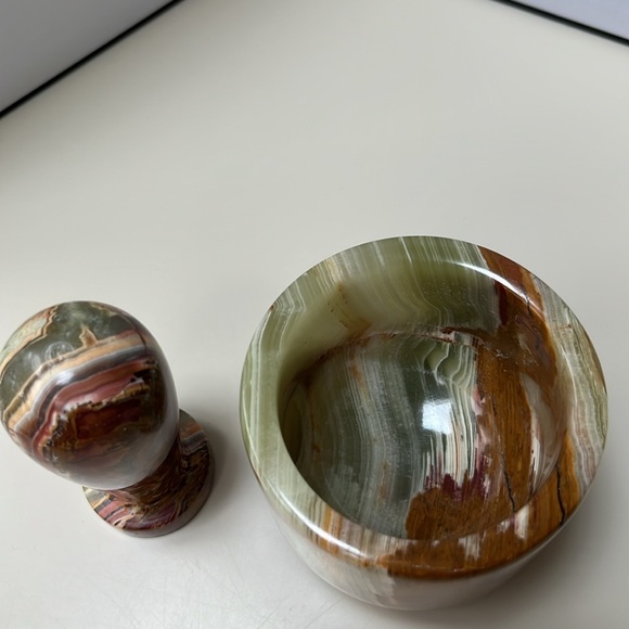 CRYSTAL GREEN ONYX MOTAR & PESTAL. NWOT. - Picture 7 of 7